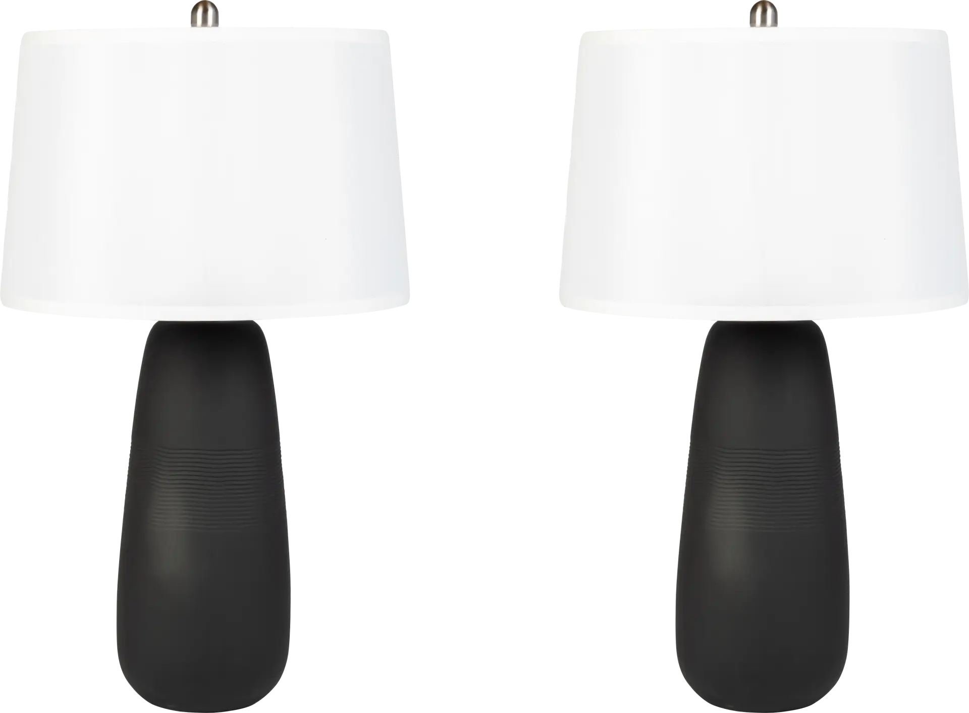 Rylen Black Table Lamp, Set of 2