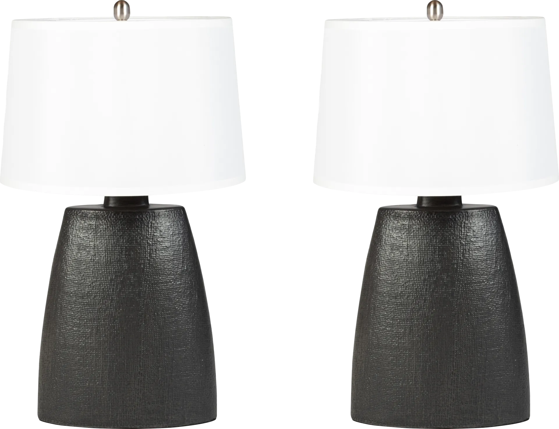 Tylena Black Table Lamp, Set of 2 - Image 1