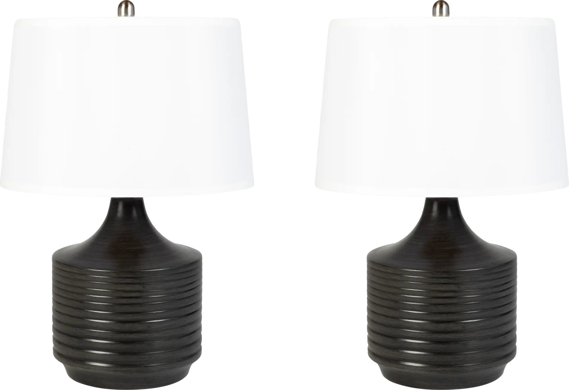 Gaunt Black Table Lamp, Set of 2