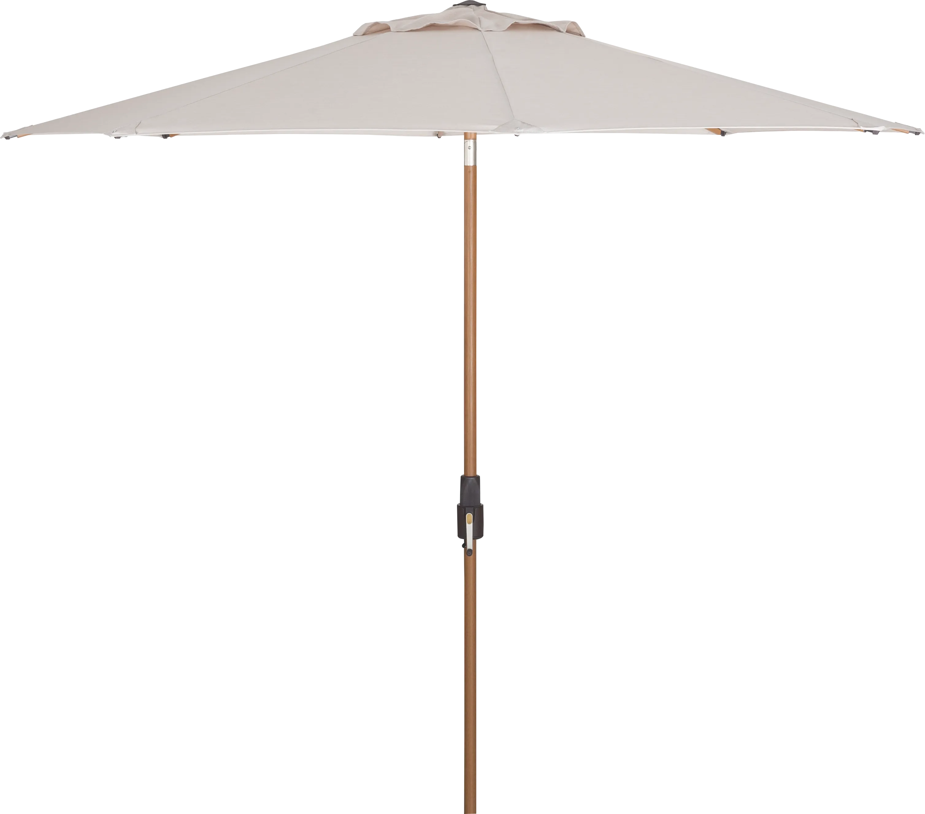 Mission Viejo Natural Finish 9' Octagon Flax Outdoor Umbrella - Thumbnail - Image 1