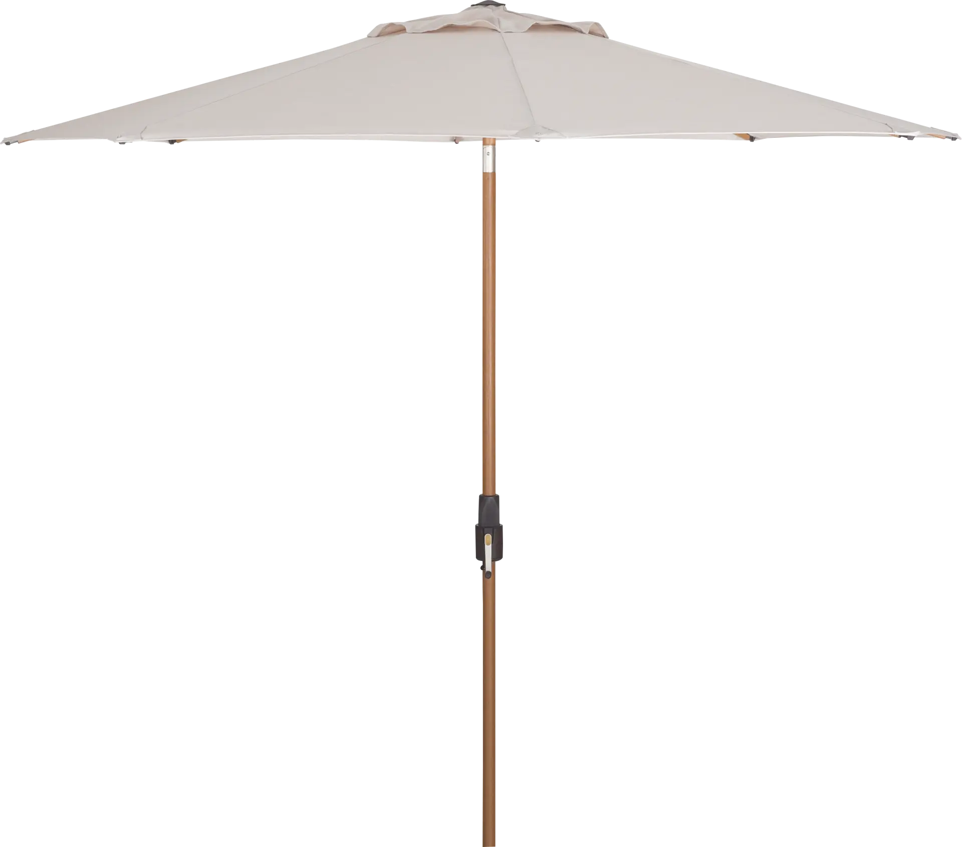 Mission Viejo Natural Finish 9' Octagon Flax Outdoor Umbrella