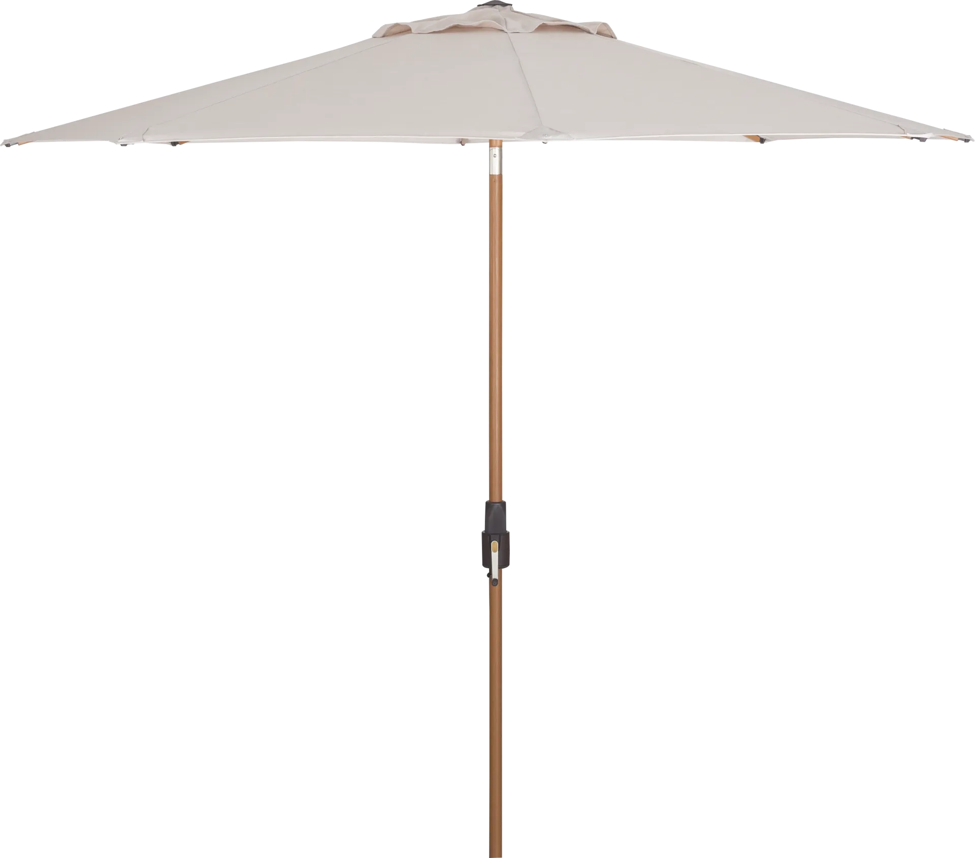 Mission Viejo Natural Finish 9' Octagon Flax Outdoor Umbrella - Image 1