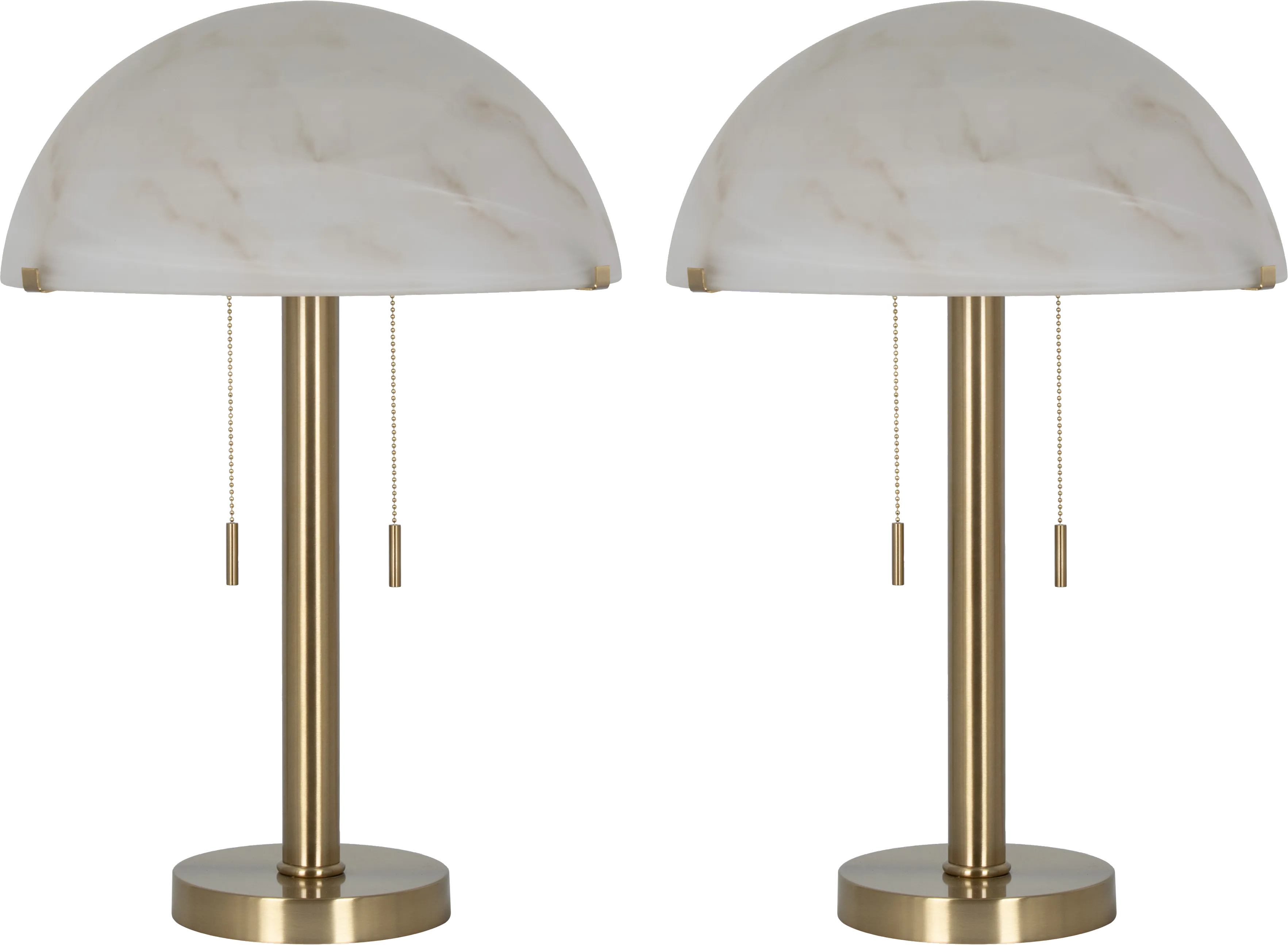 Cantrell Lake Gold Lamp Set of 2 - Thumbnail - Image 1