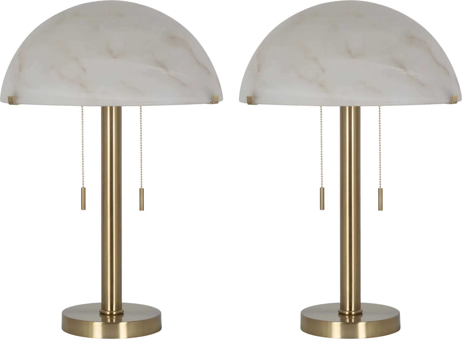 Cantrell Lake Gold Lamp Set of 2 - Image 1