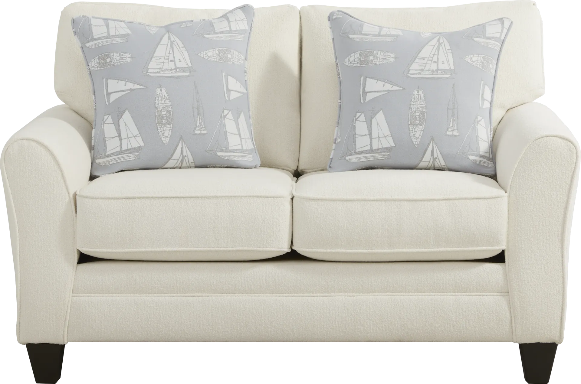 Eleanor White Loveseat - Image 1