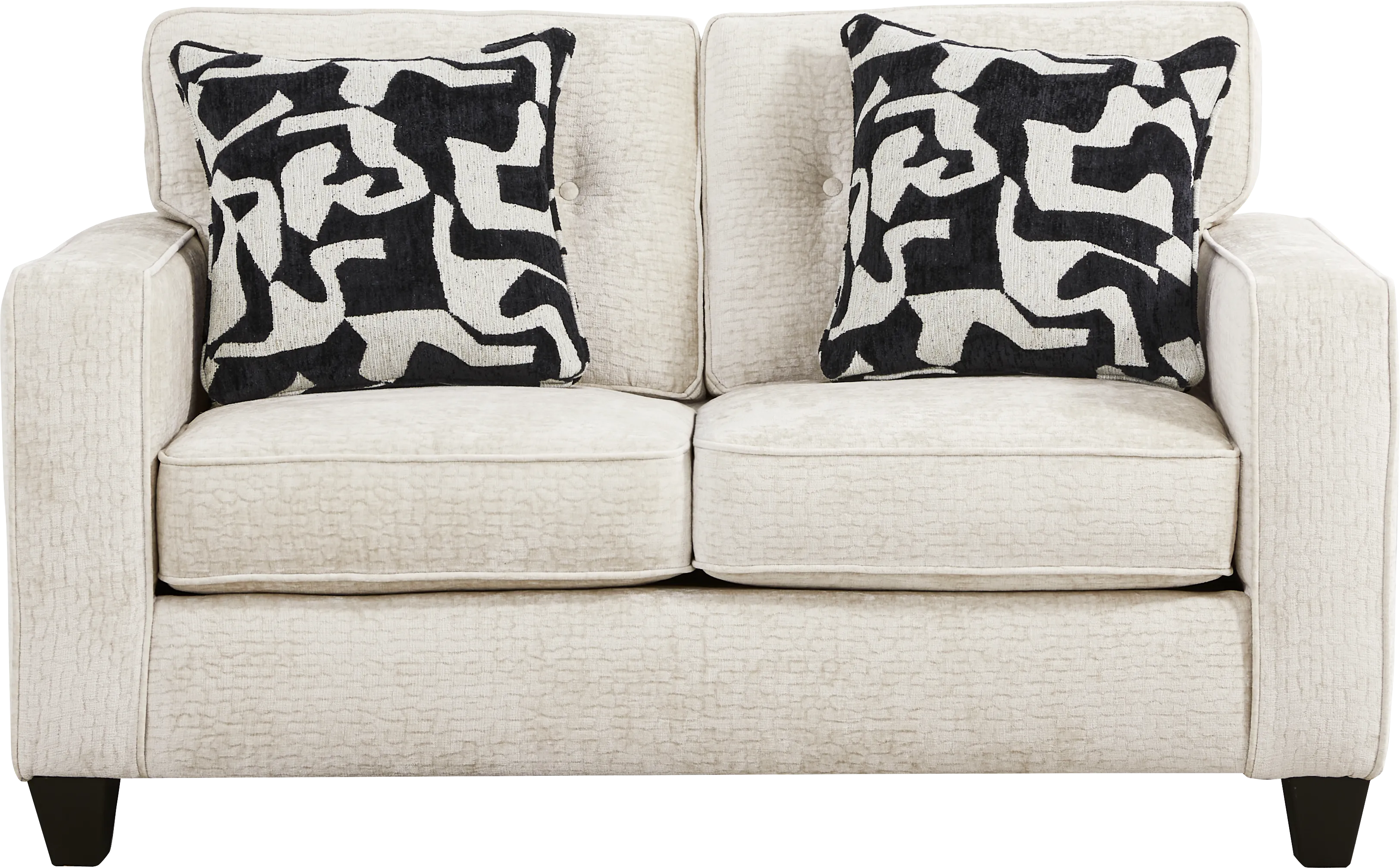Jamie Cream Loveseat - Thumbnail - Image 1