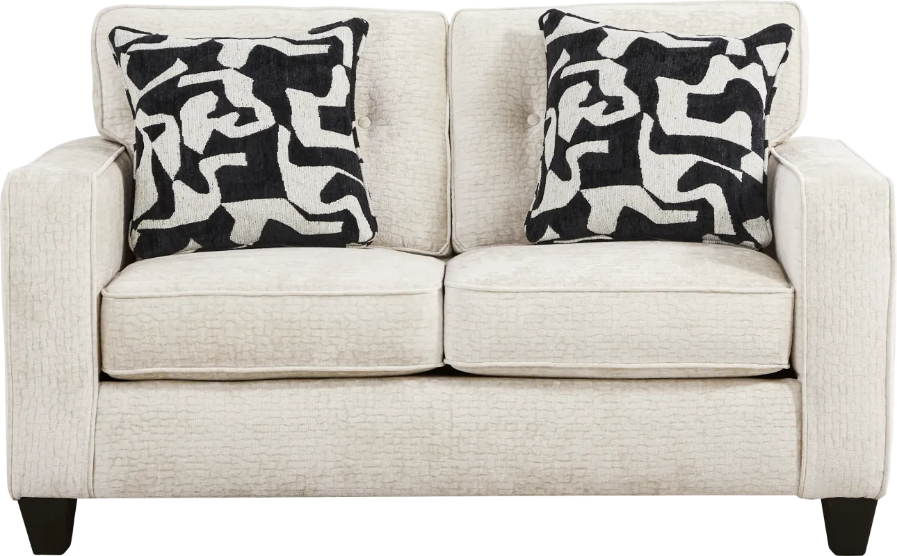Jamie Cream Loveseat