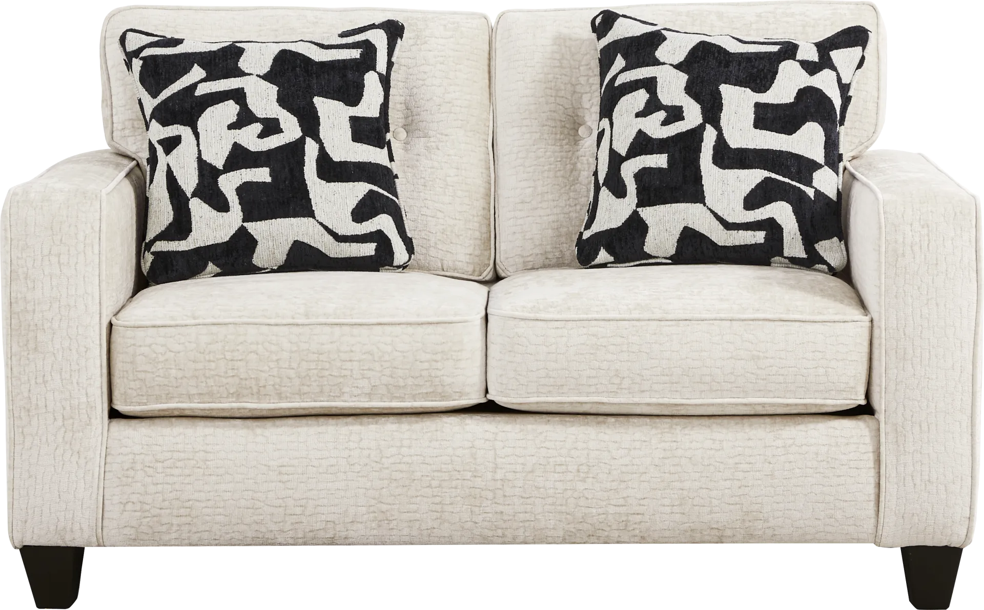 Jamie Cream Loveseat - Image 1