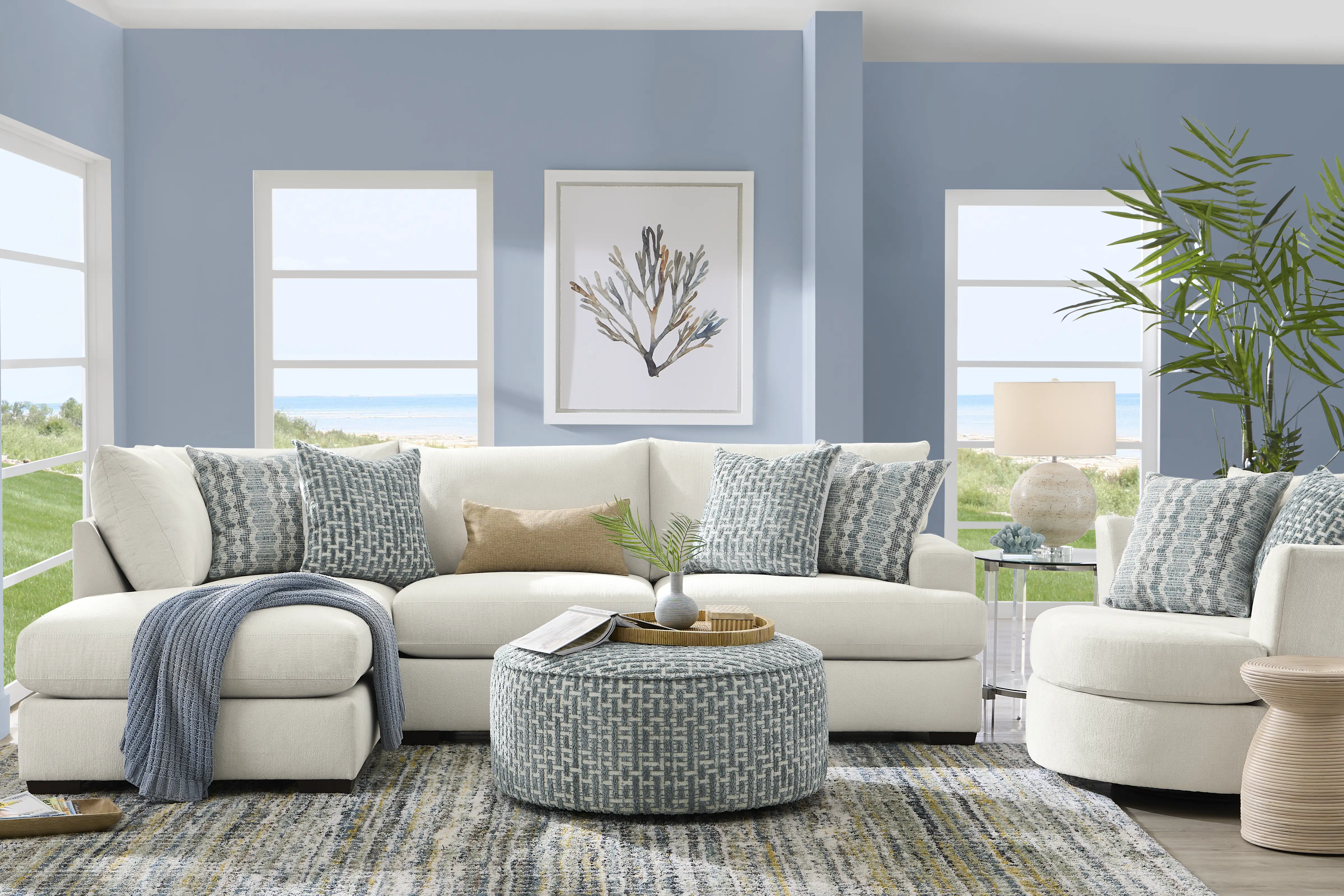 Cypress Street White Swivel Chair - Image 2