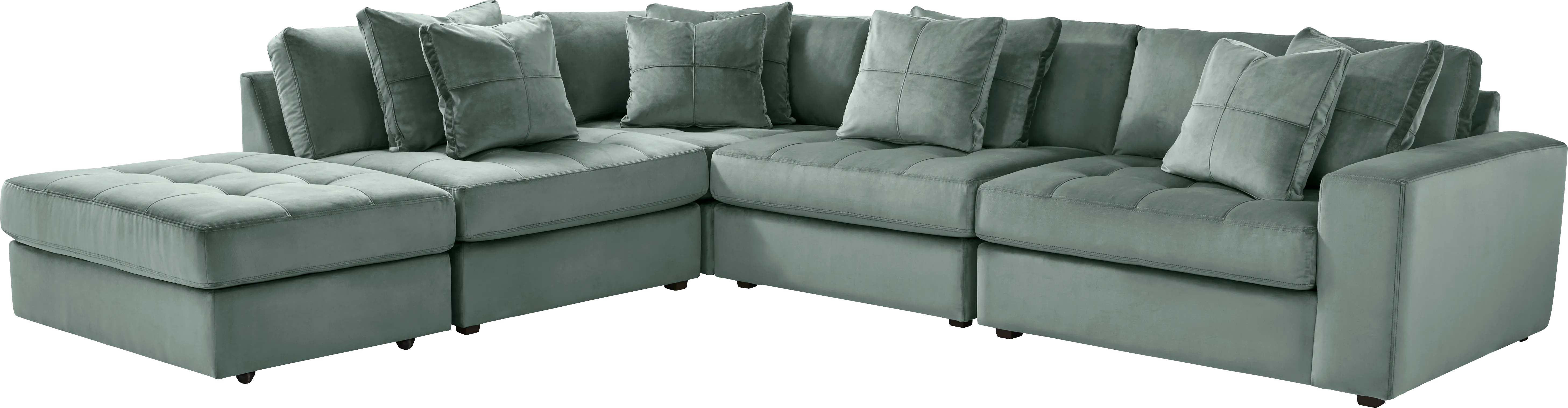 Filmore Evergreen 5 Pc Sectional - Thumbnail - Image 1