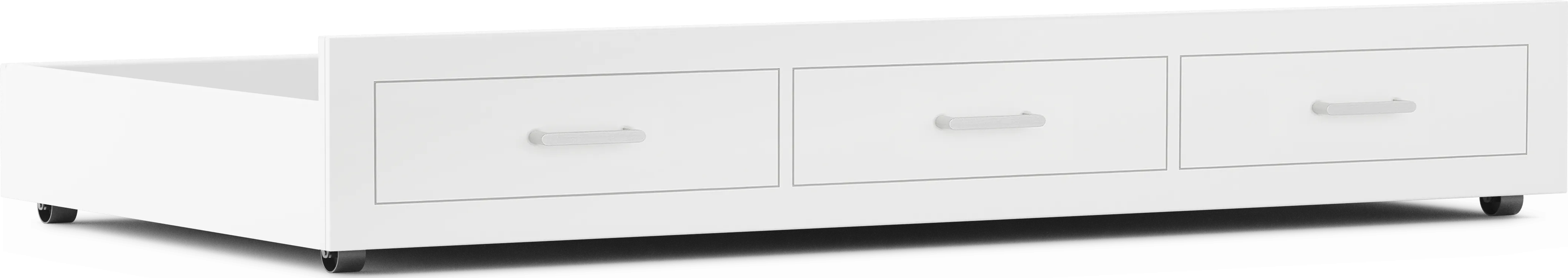 Kids Modern Colors White Twin Storage Trundle - Thumbnail - Image 1