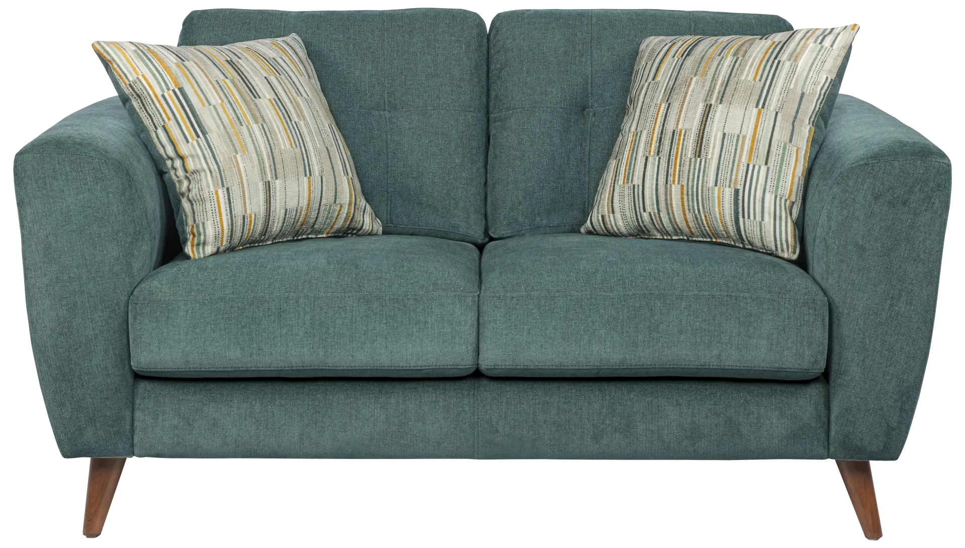 teal loveseat