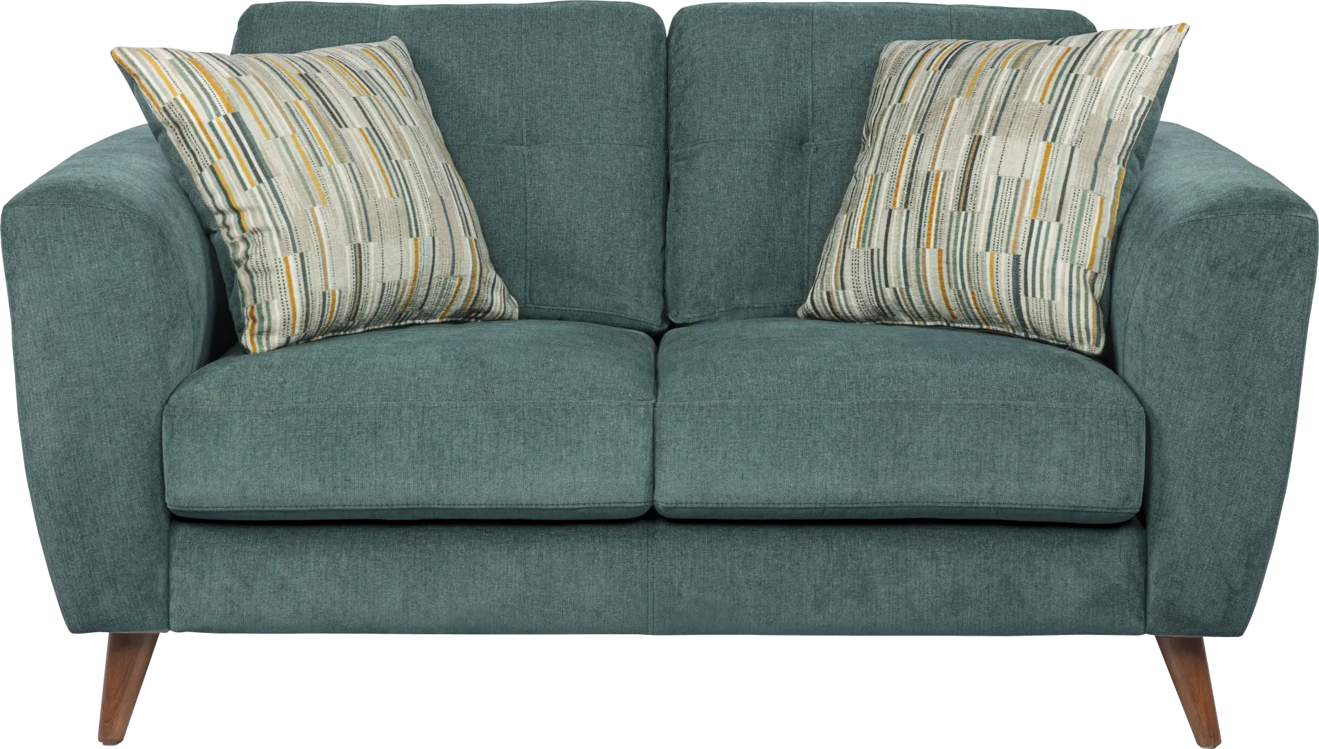 Market Row Teal Loveseat