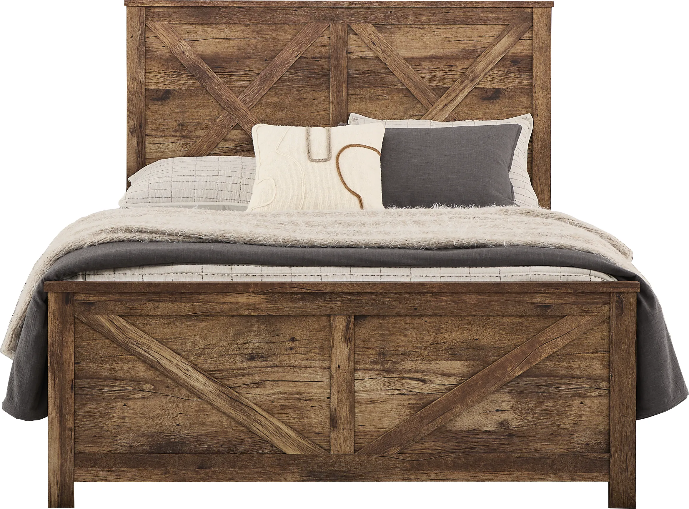 Glen Oaks Brown 5 Pc Queen Panel Bedroom - Thumbnail - Image 2