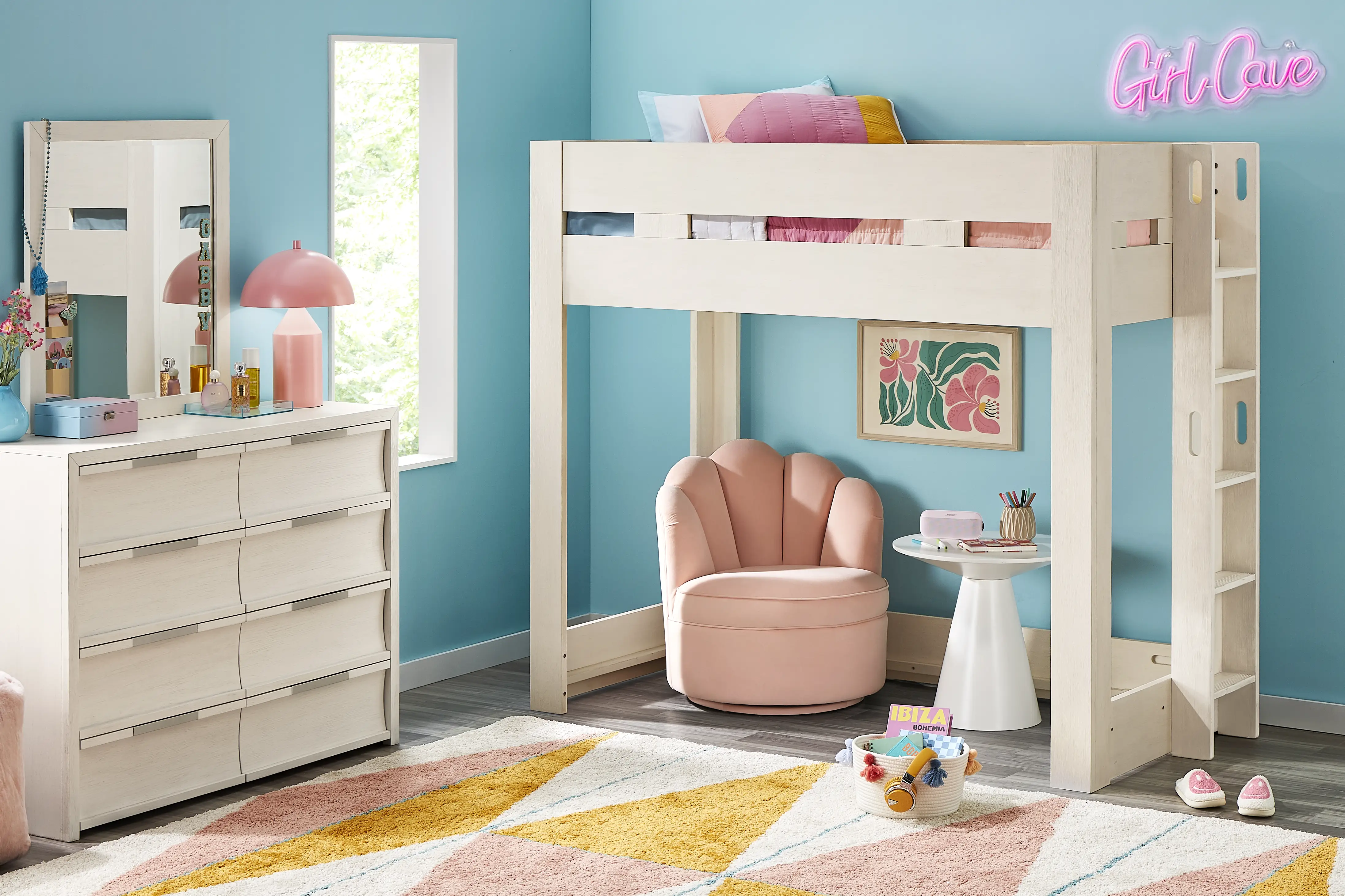Kids Sierra Summit Linen Twin Loft Bed - Thumbnail - Image 2