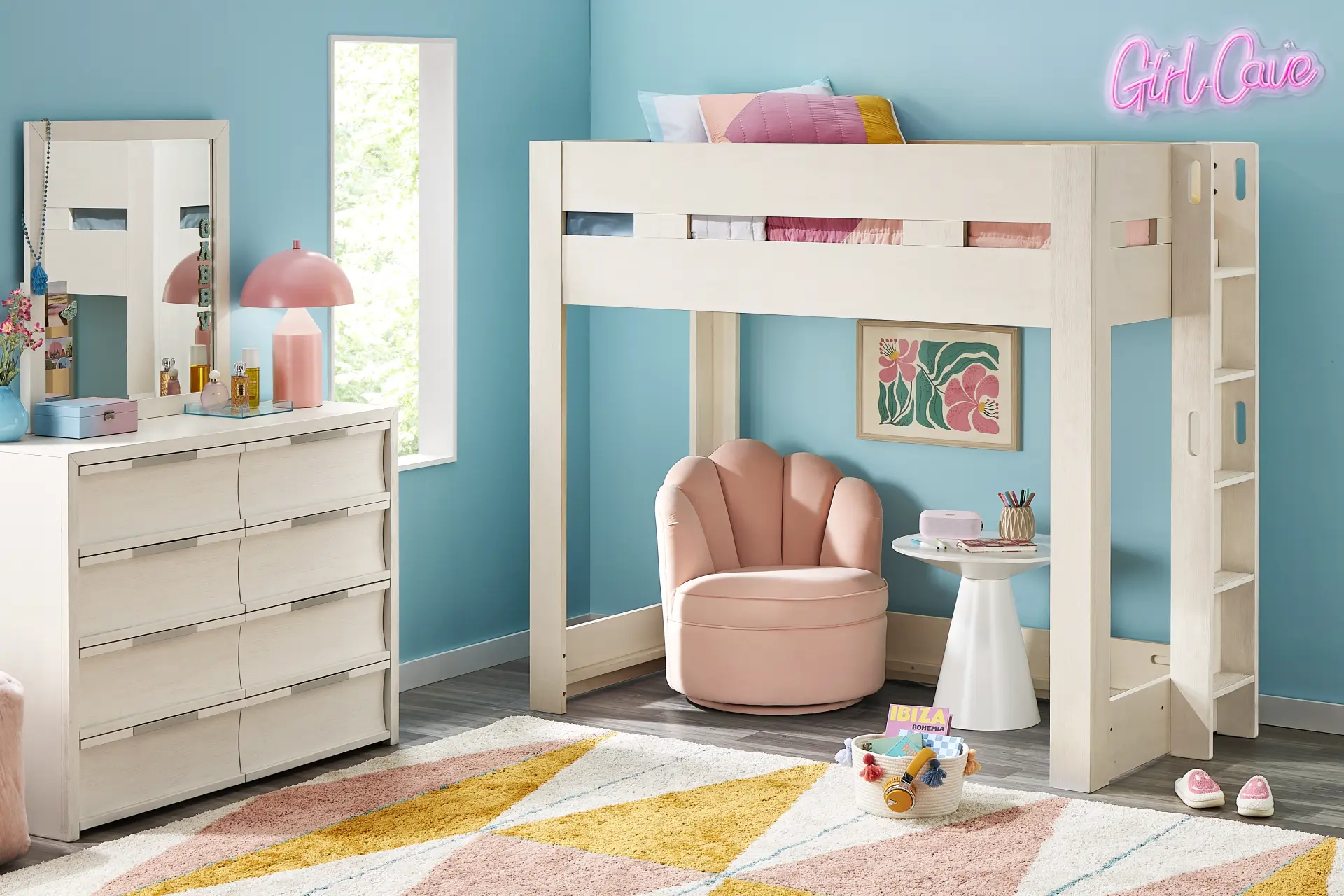 Kids Sierra Summit Linen Twin Loft Bed