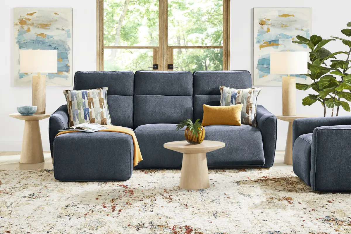 Tremont Indigo 3 Pc Power Reclining Sectional
