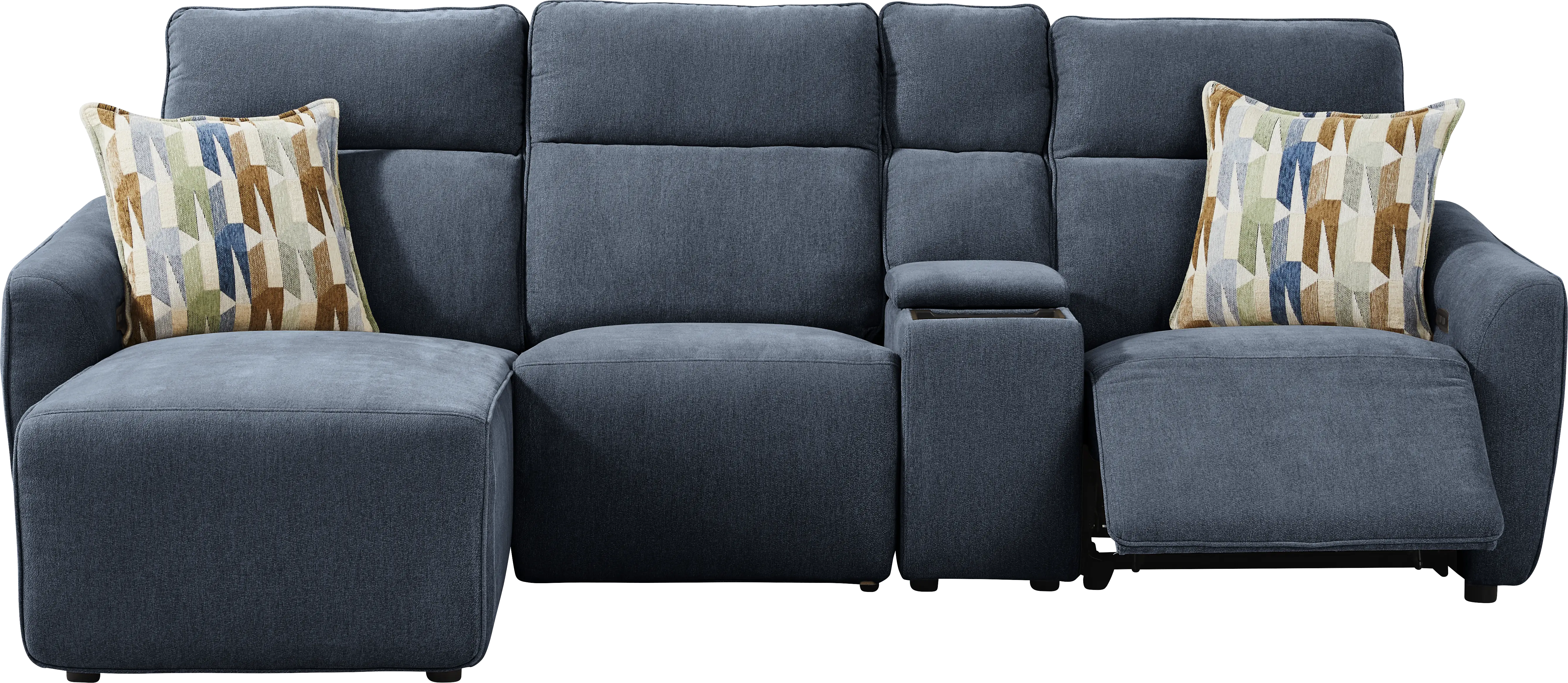 Tremont Indigo 7 Pc Power Reclining Sectional Living Room - Thumbnail - Image 3