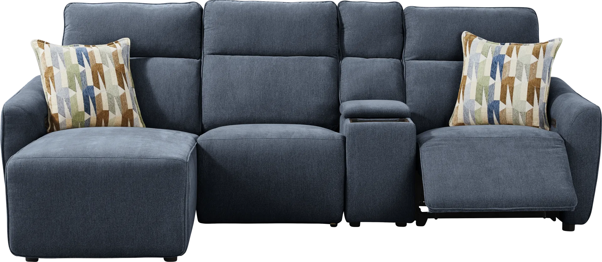 Tremont Indigo 7 Pc Power Reclining Sectional Living Room - Image 3