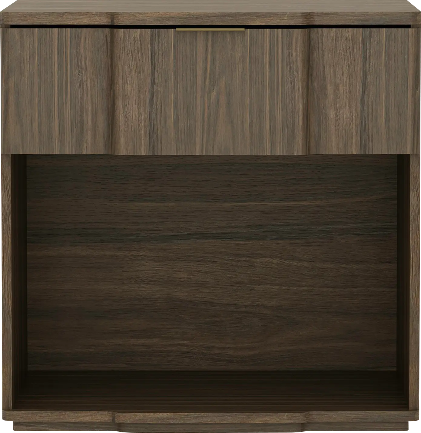 Socia II Walnut/Gold Nightstand