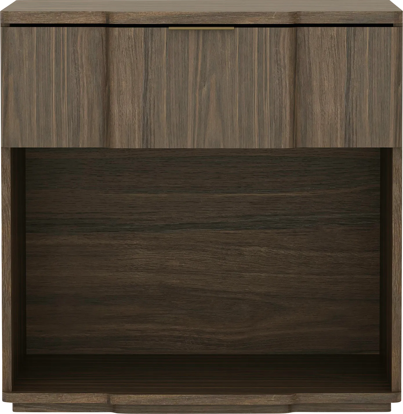Socia II Walnut/Gold Nightstand - Image 1