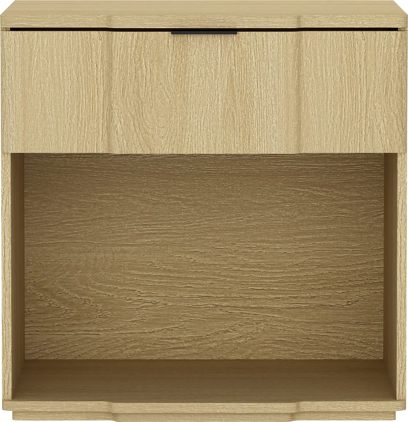 Socia II Natural/Black Nightstand