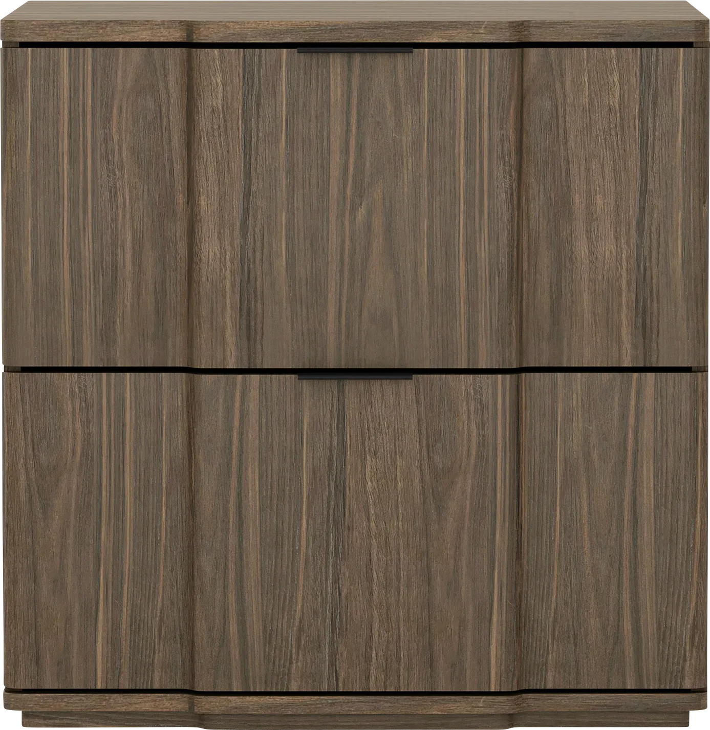 Socia I Walnut/Black Nightstand - Thumbnail - Image 1