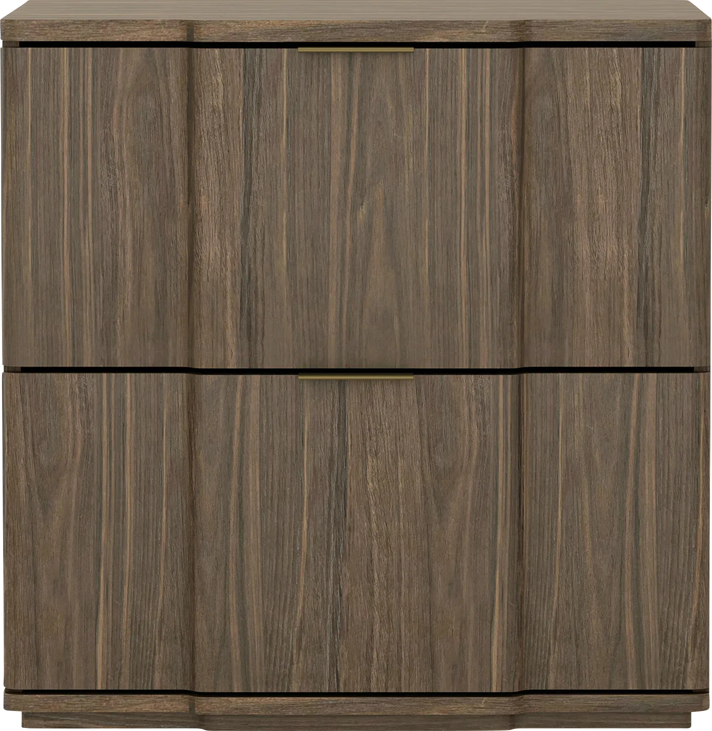 Socia I Walnut/Gold Nightstand - Image 1