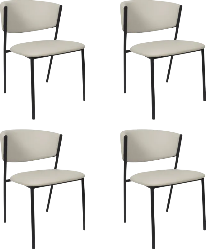 Iramse Gray Side Chair, Set of 4