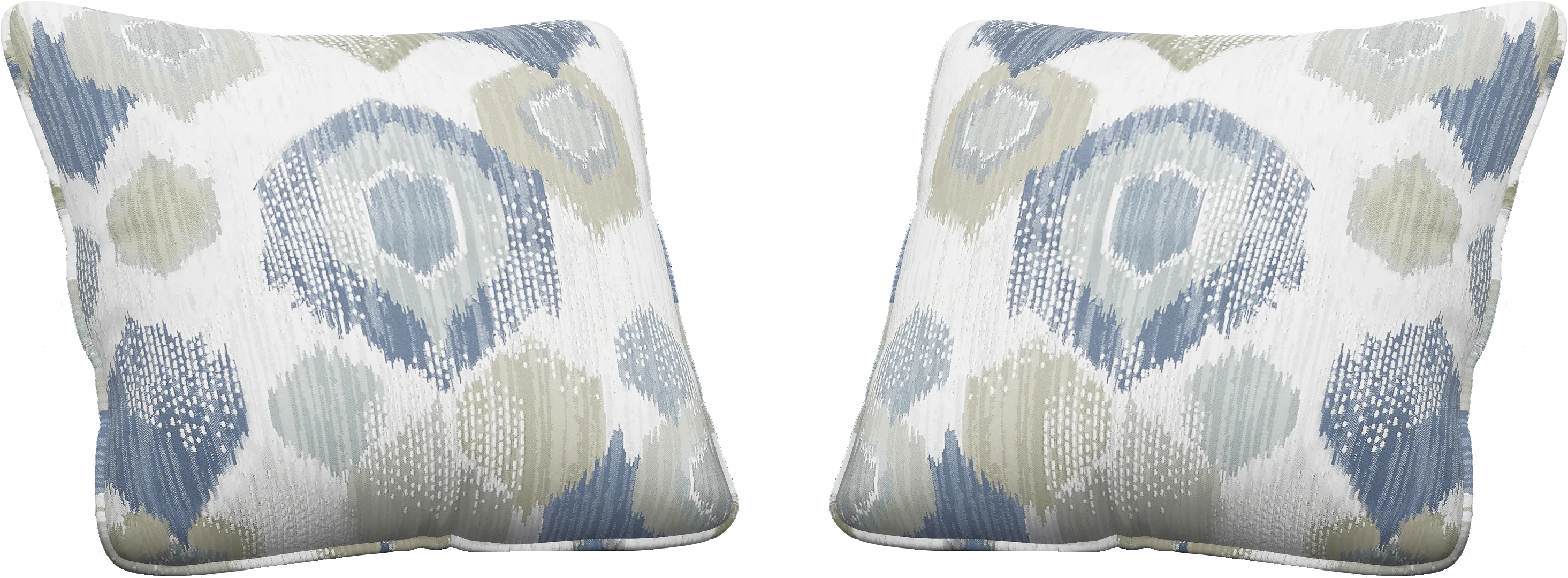 Beachside Walk Blue Accent Pillows (Set of 2) - Thumbnail - Image 1