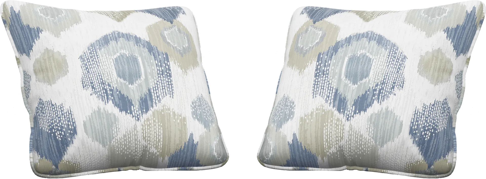 Beachside Walk Blue Accent Pillows (Set of 2) - Image 1