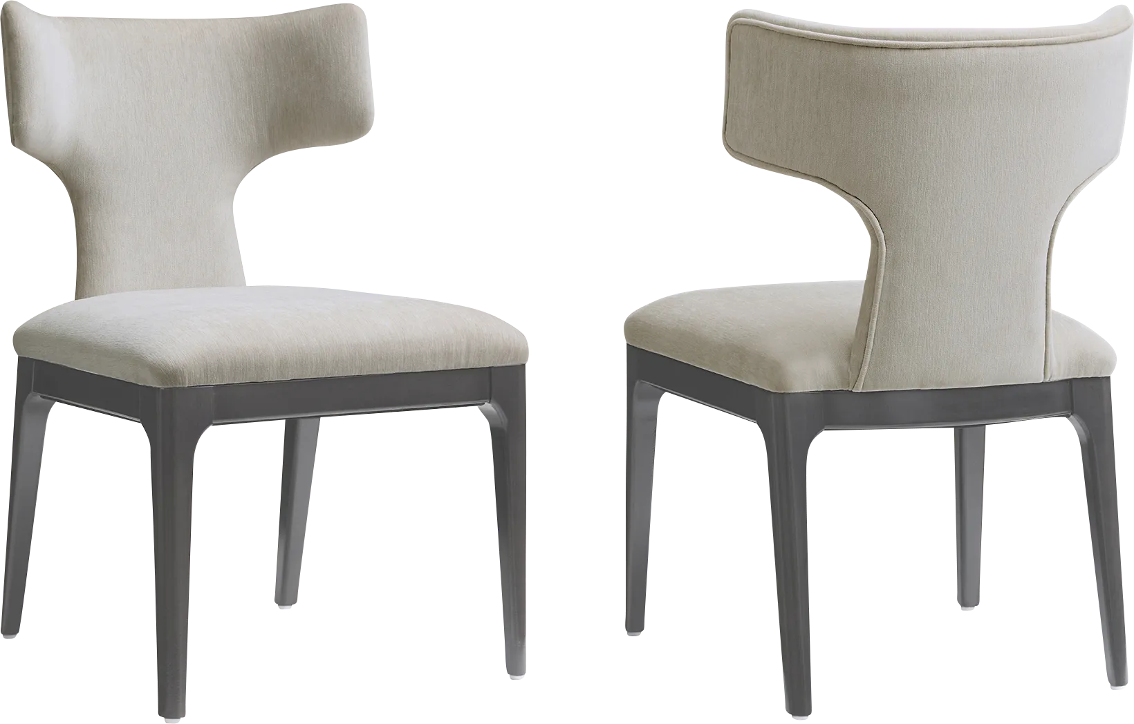 Cautri Gray Side Chair, Set of 2 - Image 1