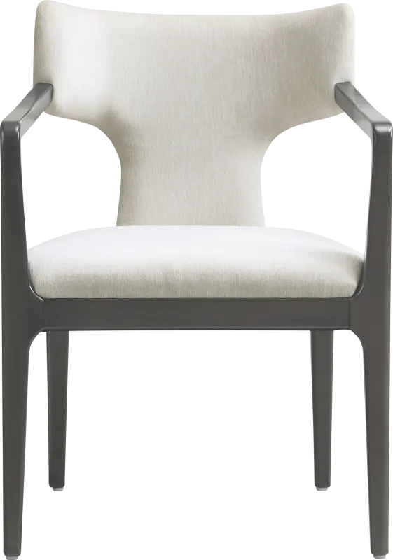 Cautri White Arm Chair