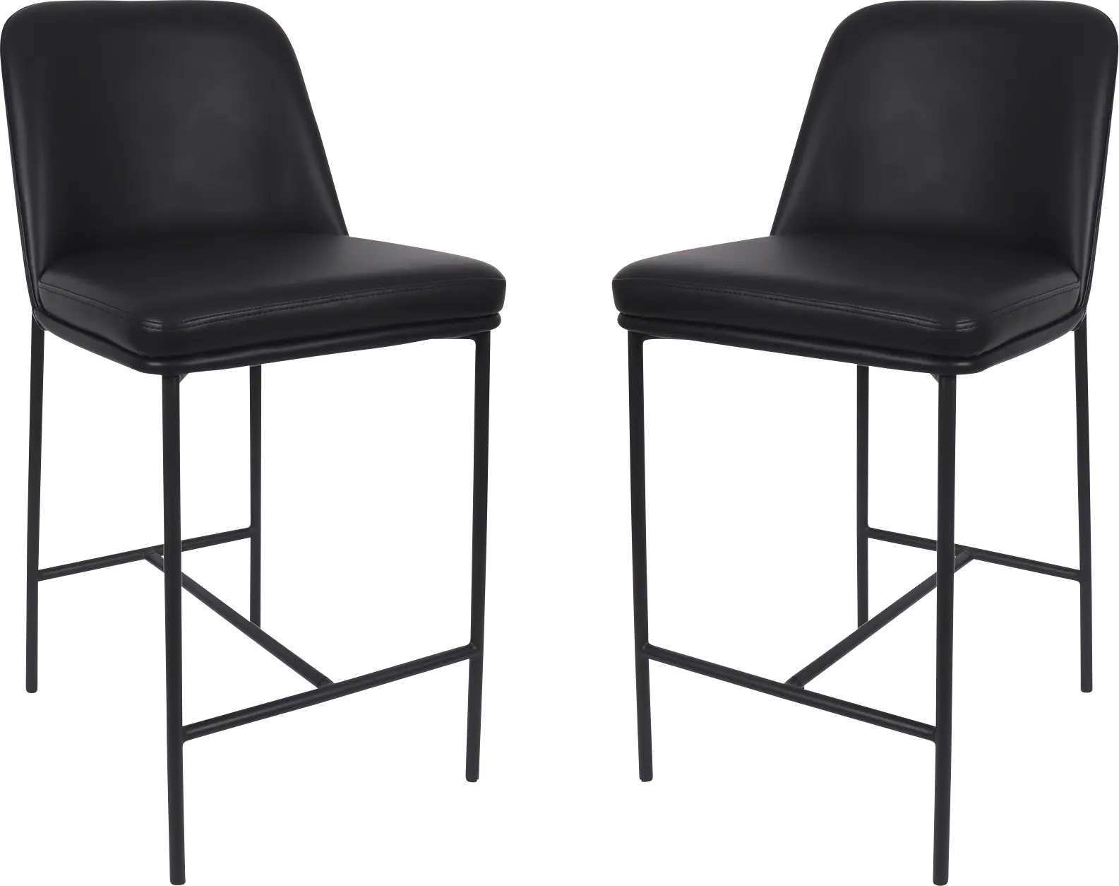 Nasli Black Counter Stool, Set of 2