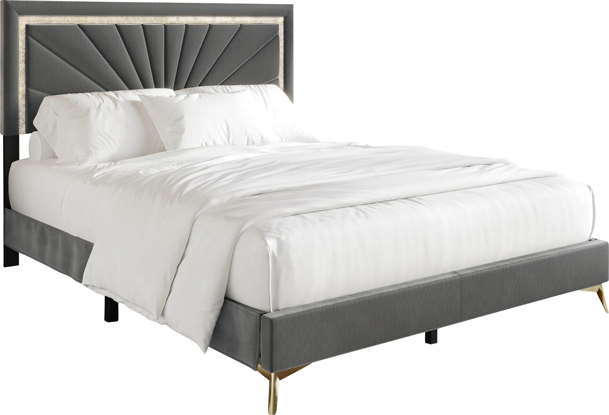 Locust Gray Twin Bed - Thumbnail - Image 1