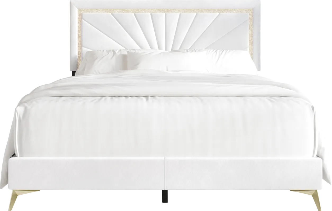 Locust White Twin Bed