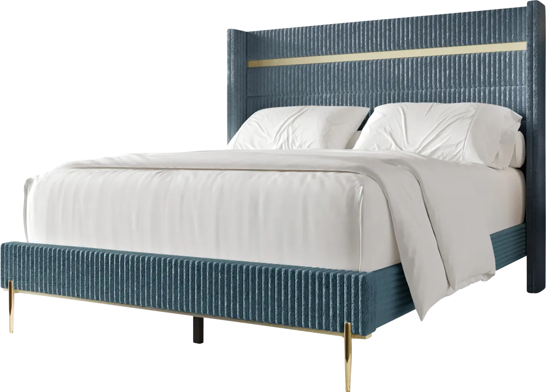 Lilypadway Blue Twin Bed