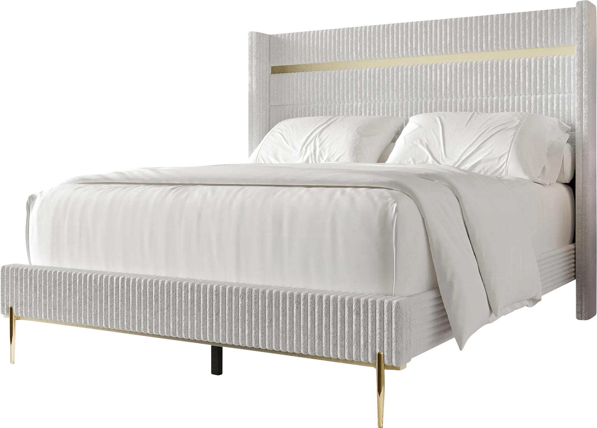 Lilypad White Twin Bed - Thumbnail - Image 1