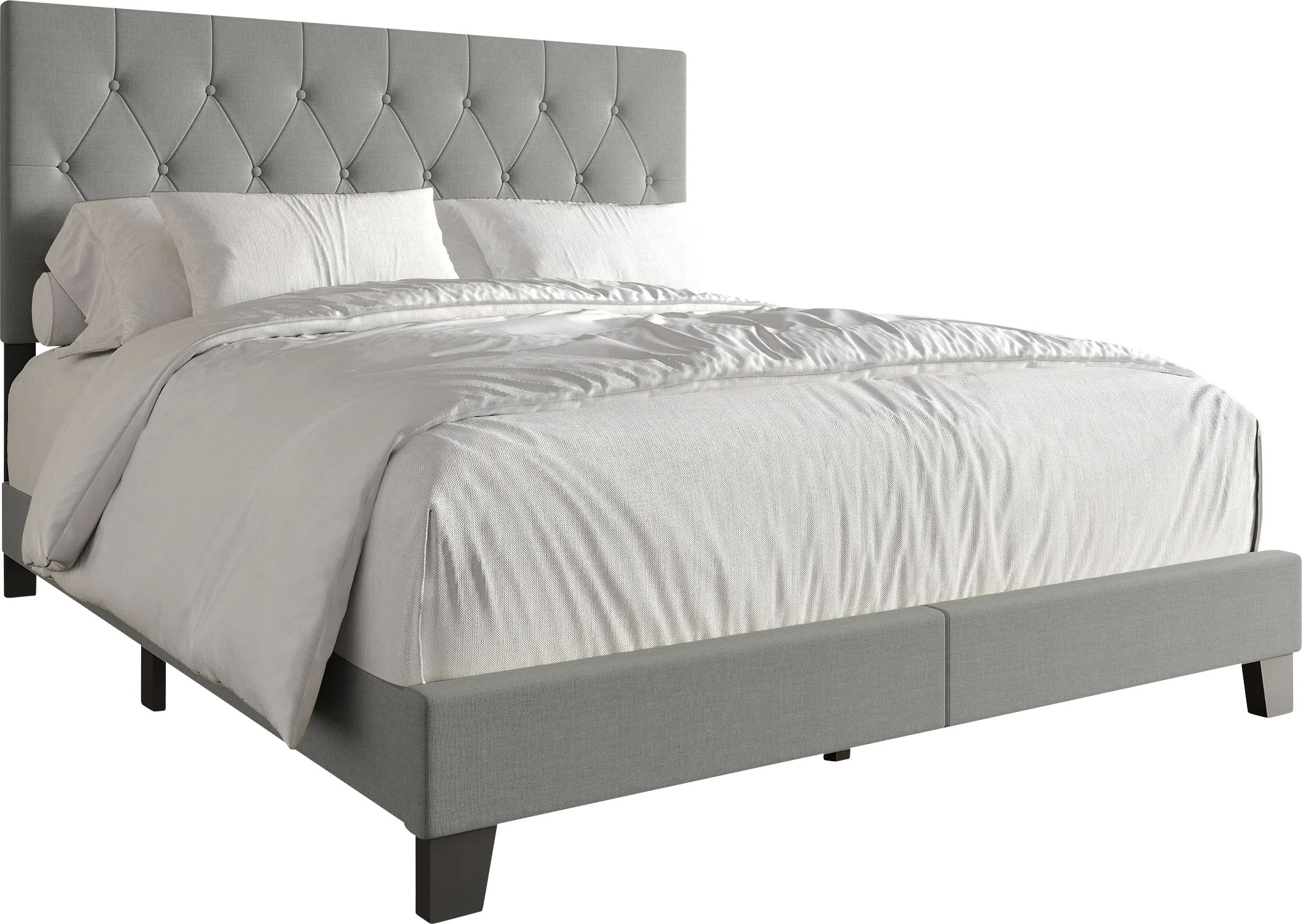 Bellane Gray Twin Bed - Thumbnail - Image 1