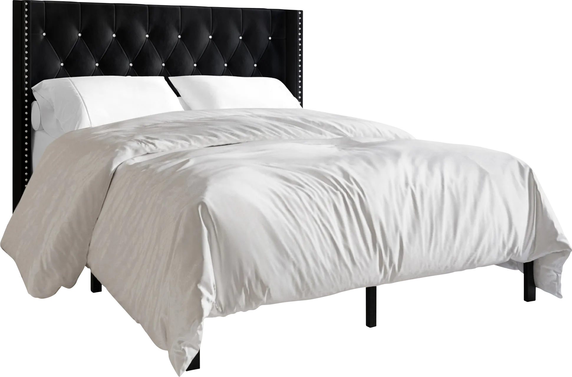 Flaxavenue Black Twin Bed - Thumbnail - Image 1