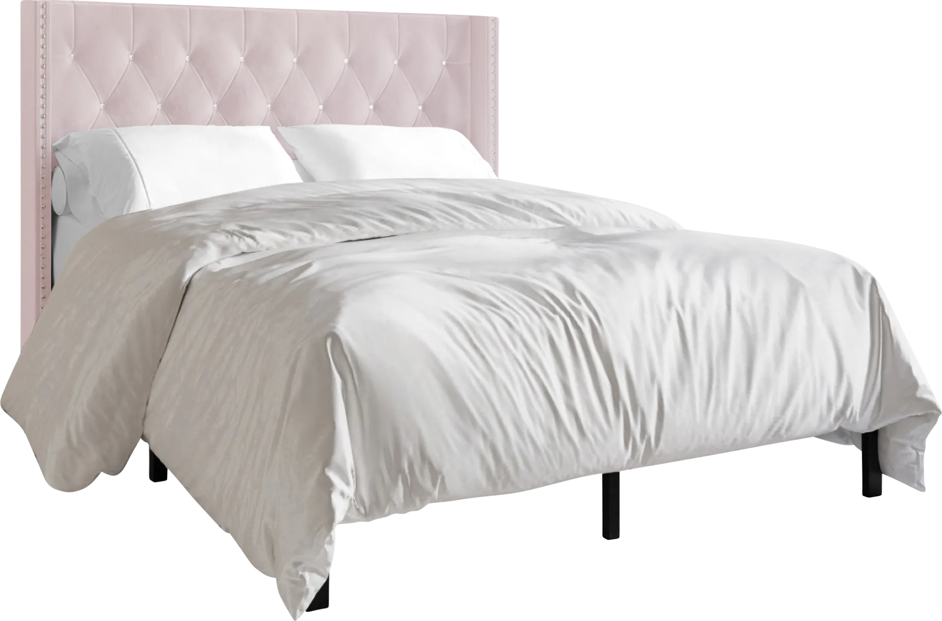 Flaxavenue Light Pink Twin Bed - Image 1