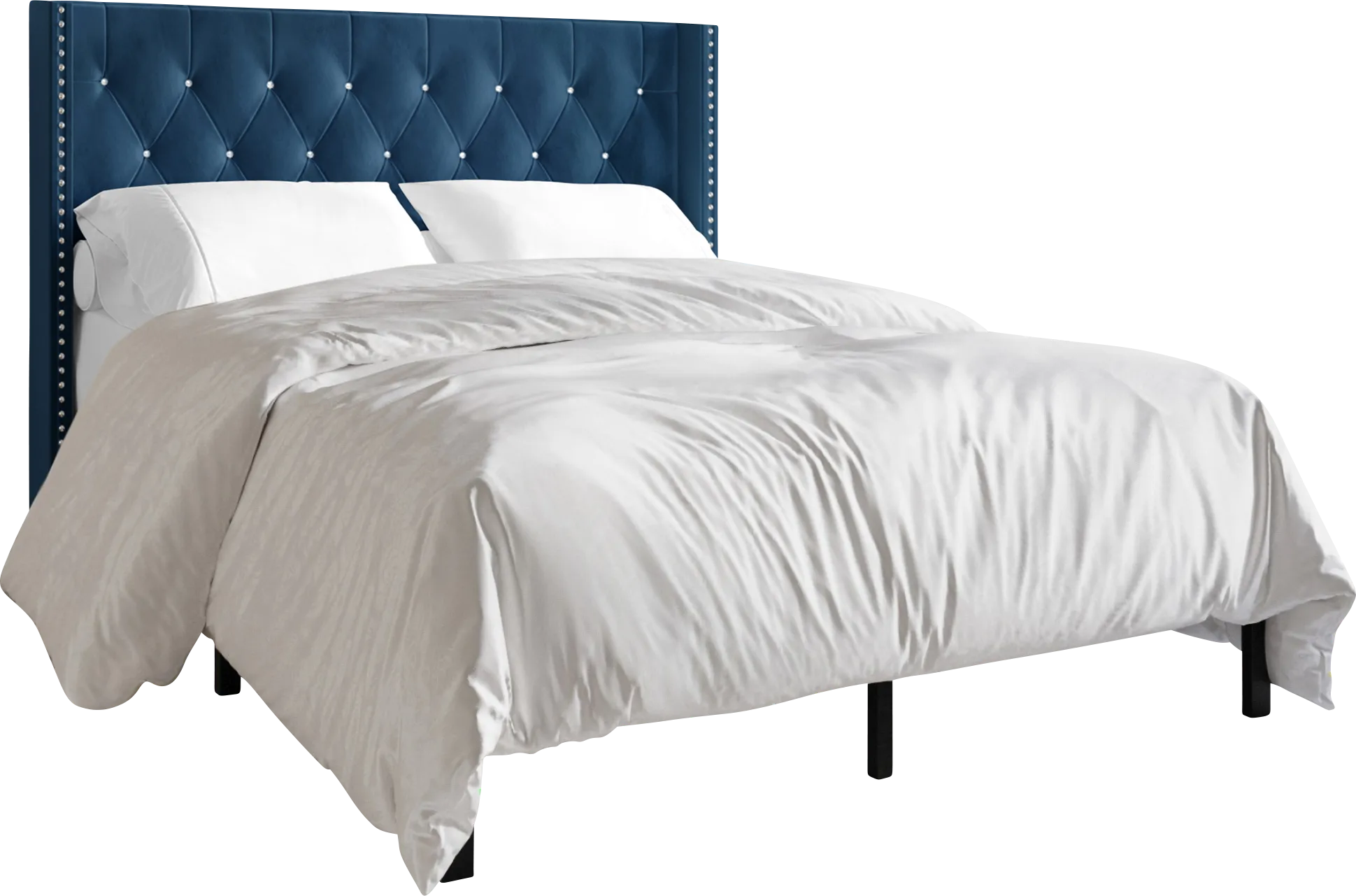 Flaxavenue Blue Twin Bed - Thumbnail - Image 1