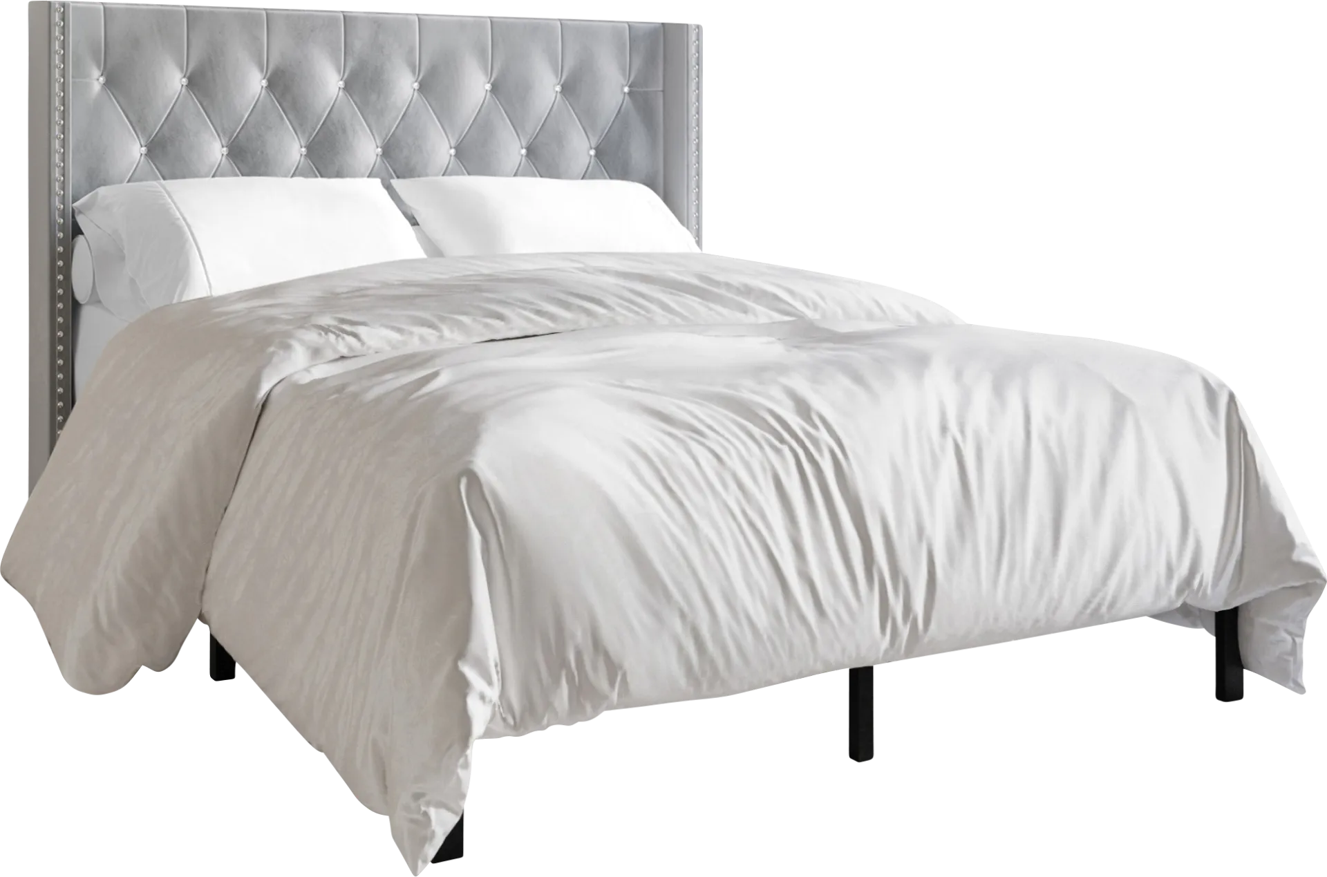 Flaxavenue Gray Twin Bed - Image 1