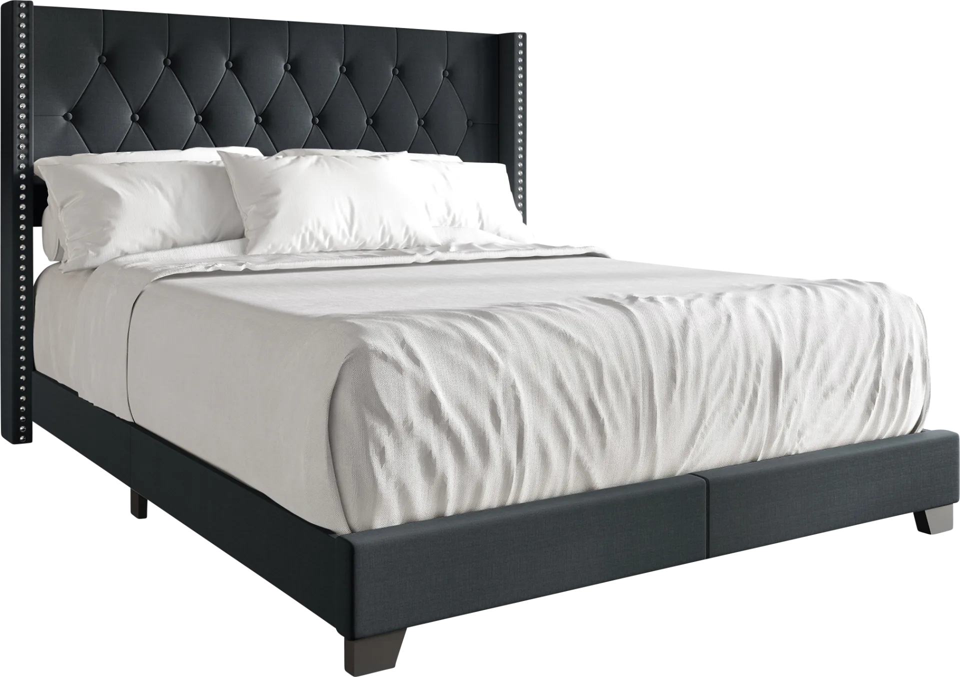 Vistalane Dark Gray Twin Bed - Image 1