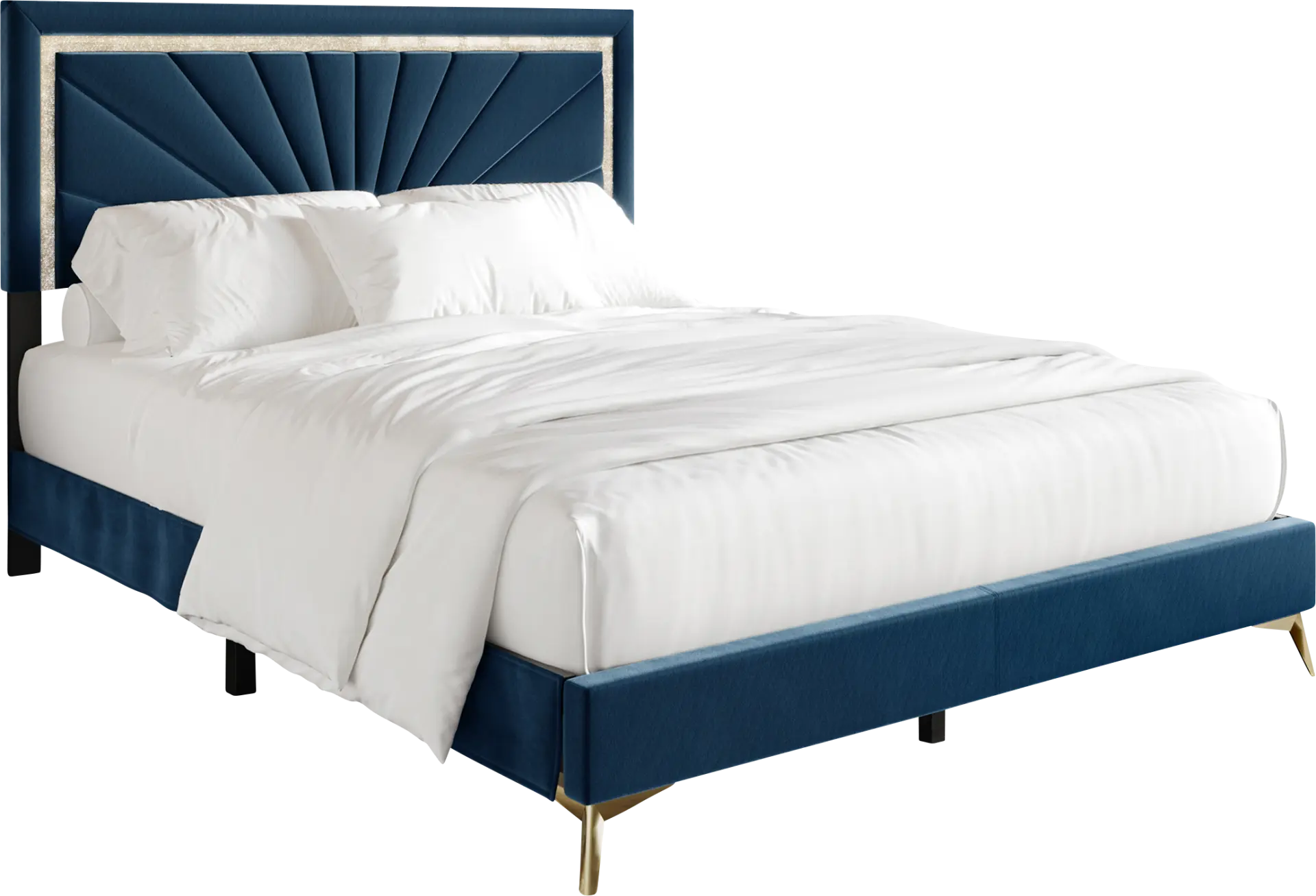 Locust Navy Blue Full Bed
