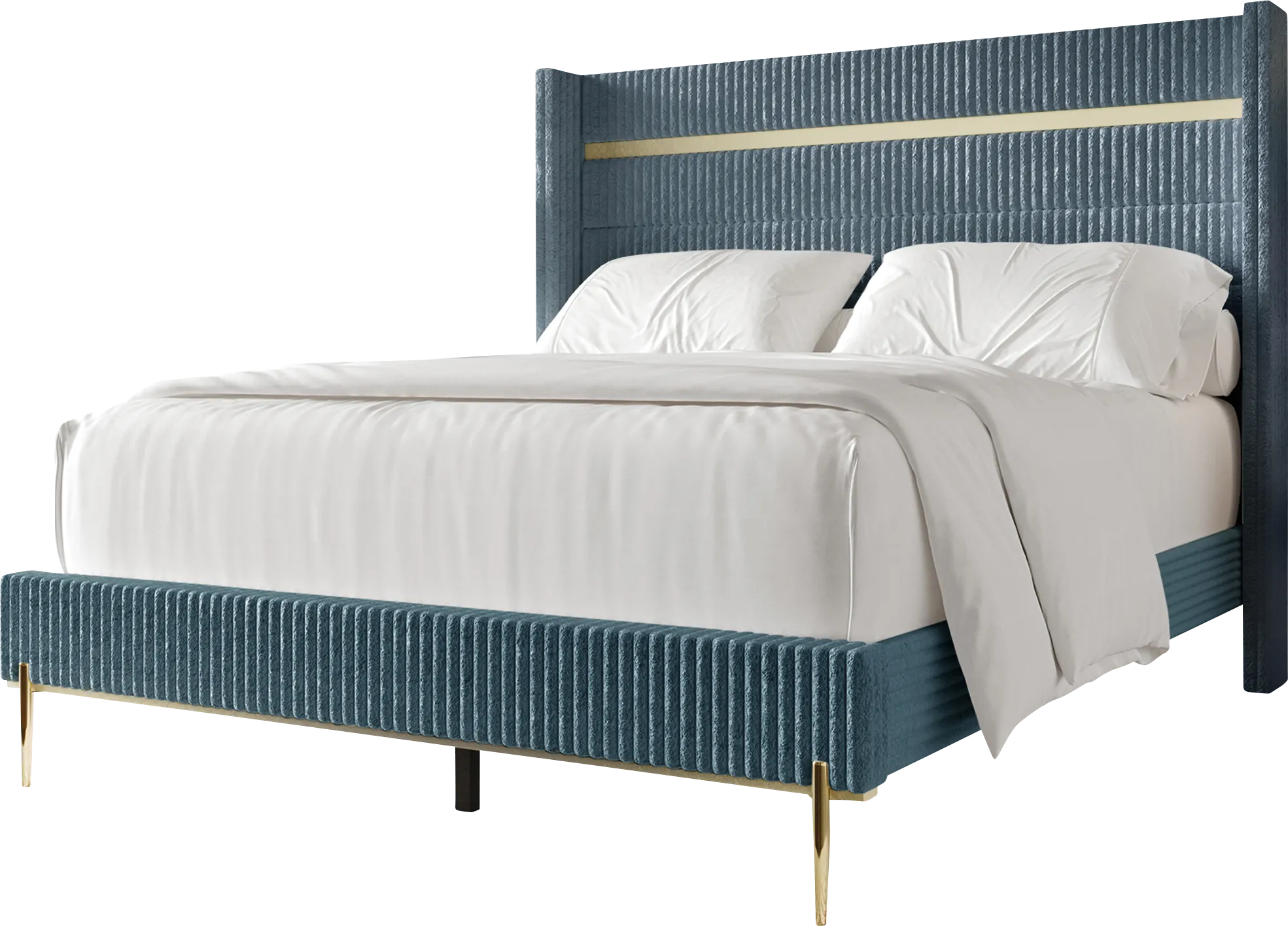 Lilypadway Blue Full Bed - Thumbnail - Image 1
