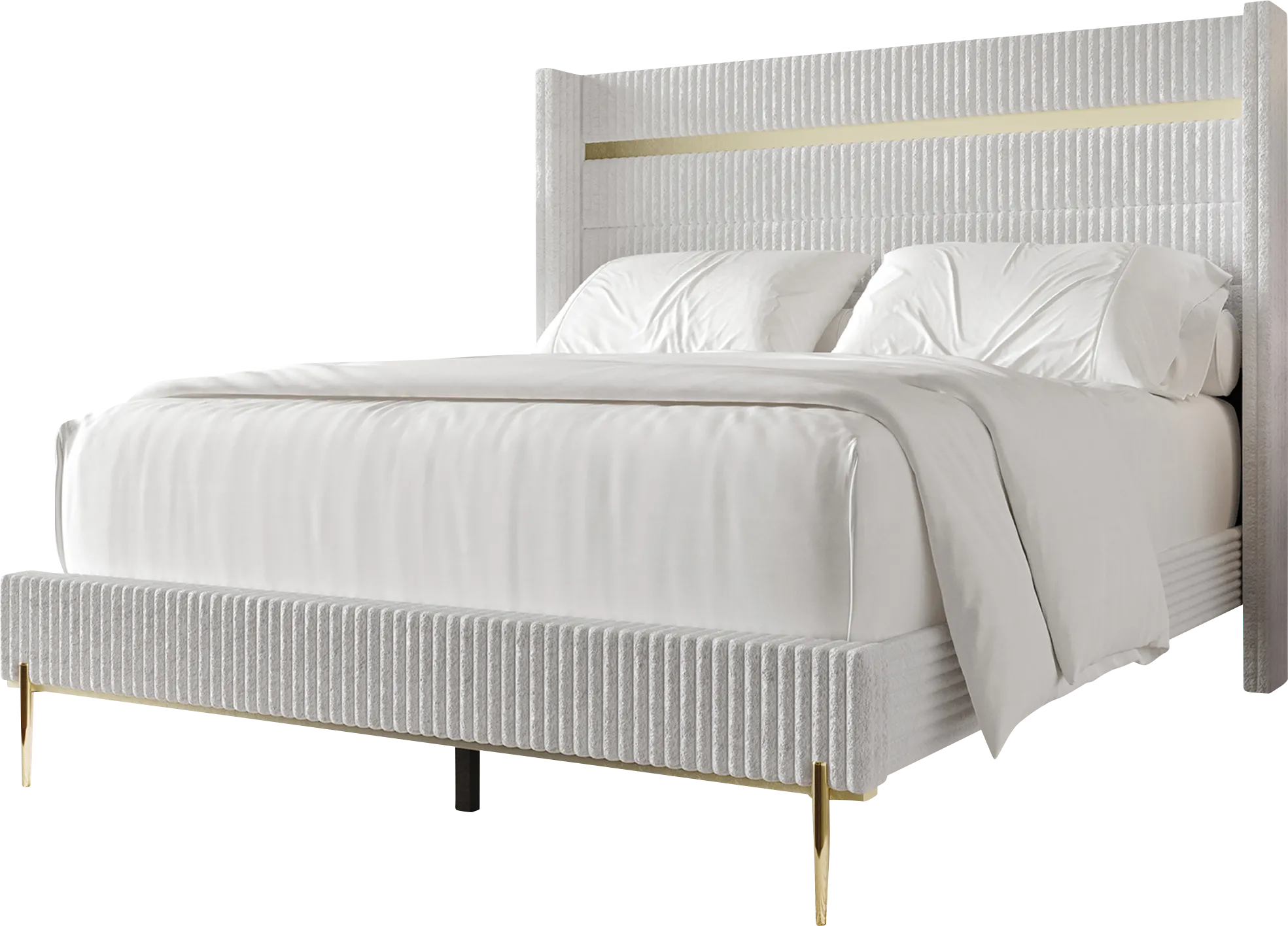 Lilypadway White Full Bed - Thumbnail - Image 1