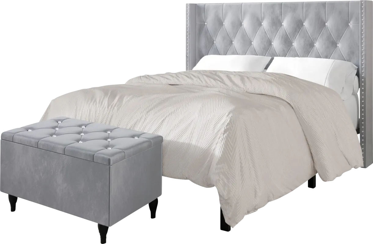 Plaisend Gray Full Bed
