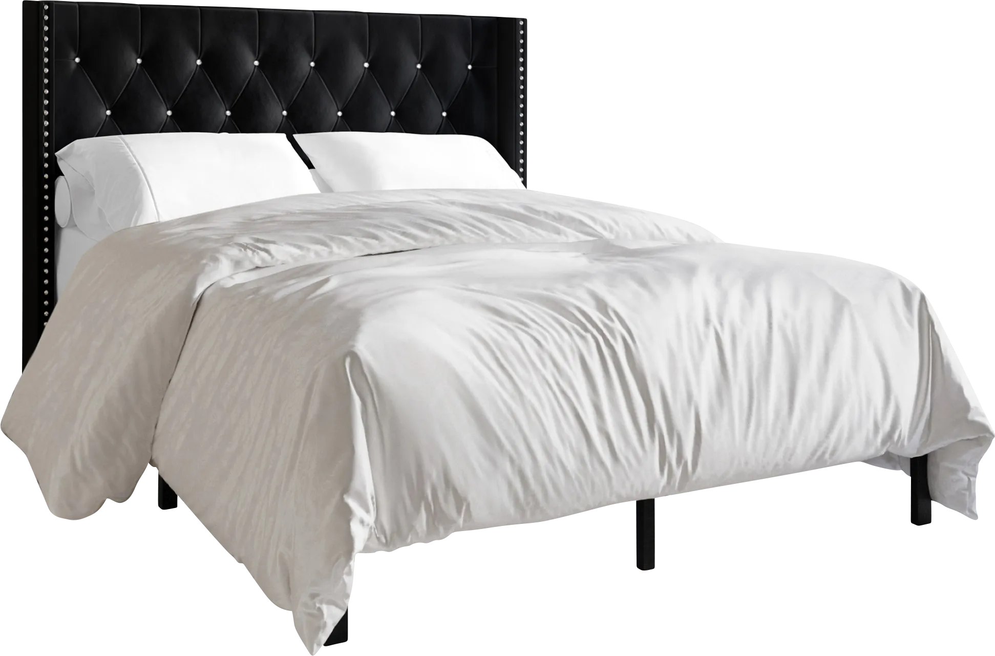 Flaxavenue Black Full Bed - Thumbnail - Image 1