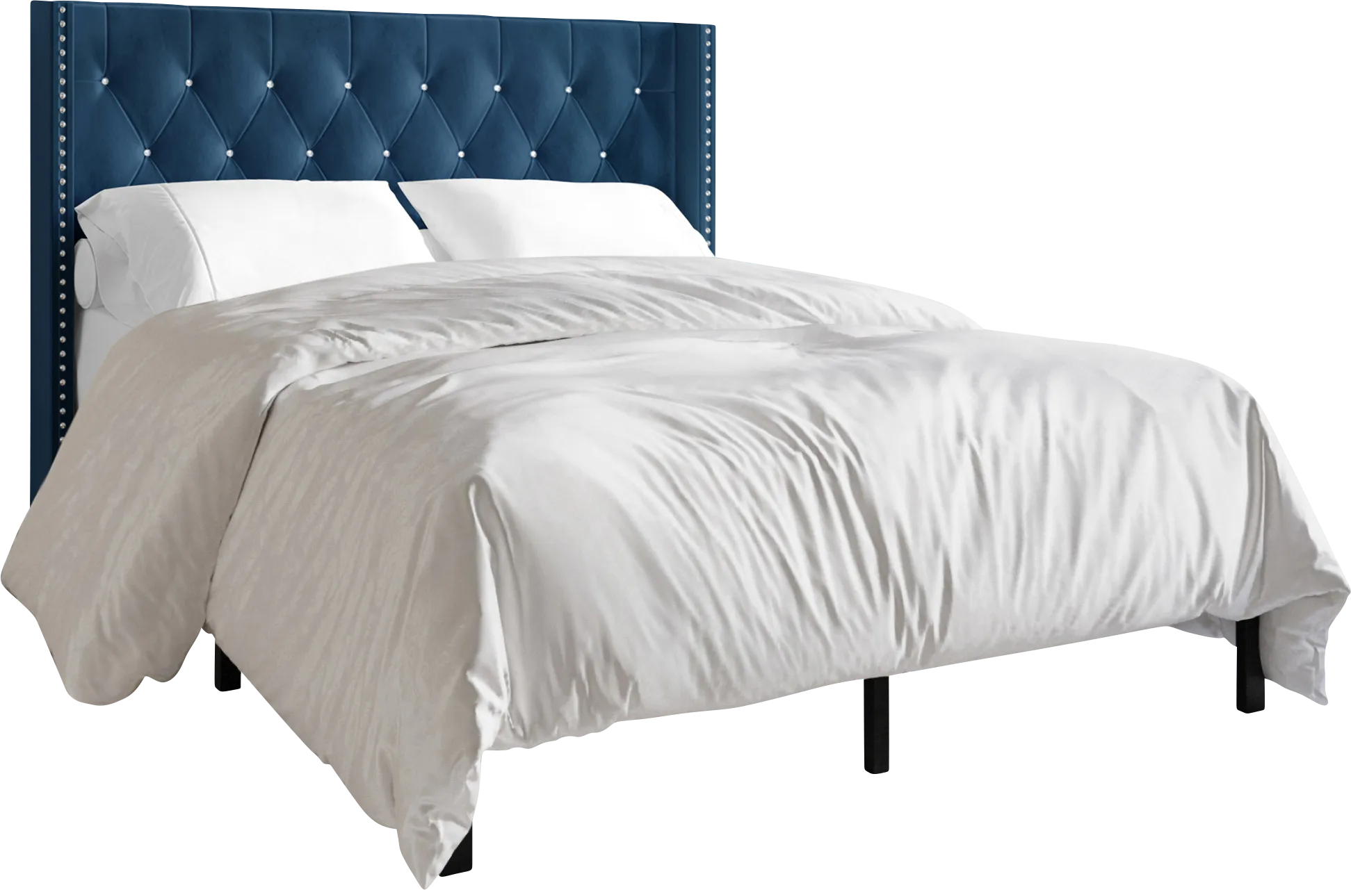 Flaxavenue Blue Full Bed - Thumbnail - Image 1